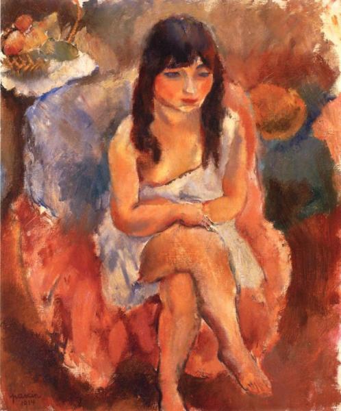 Seated Figure by Jules Pascin