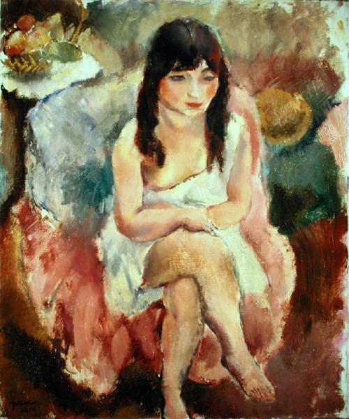 Seated Girl by Jules Pascin