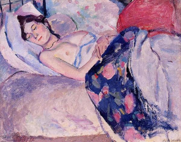 Sleeping Woman by Jules Pascin