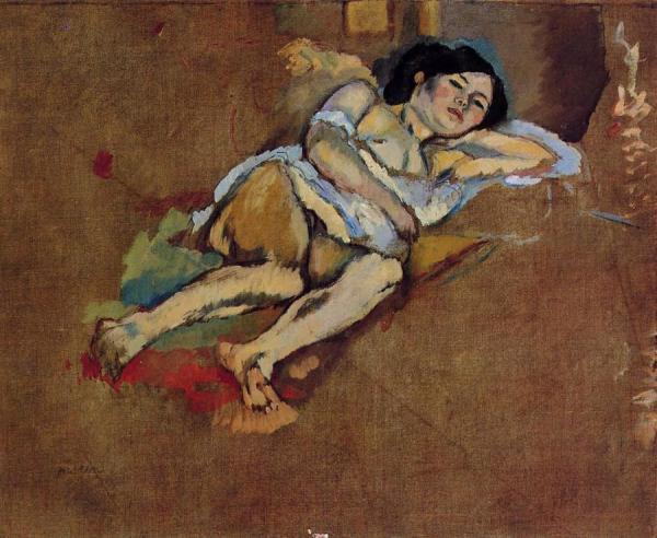 The Lounger by Jules Pascin