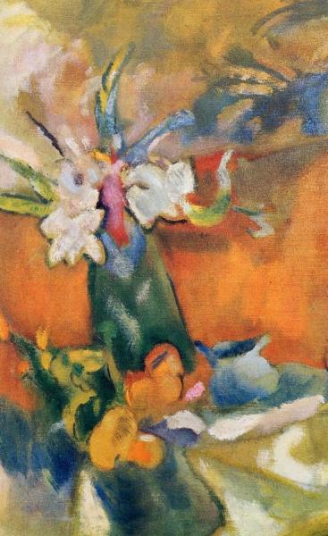 The Vase Of Flowers by Jules Pascin