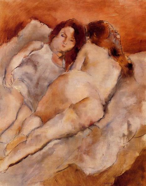 Two Friends by Jules Pascin