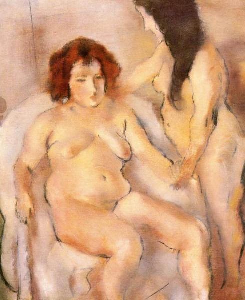 Two Nude Women by Jules Pascin Oil Painting Reproductions