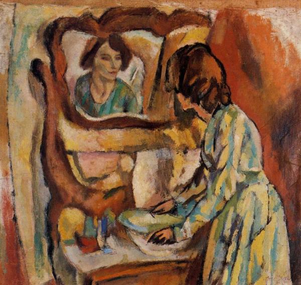 Woman Washing Herself by Jules Pascin