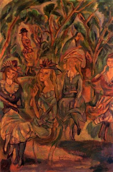 Women In The Park by Jules Pascin