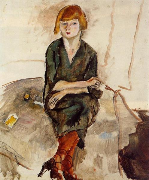 Young English Woman by Jules Pascin