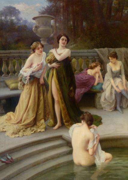 A Midday Bath by Jules Scalbert