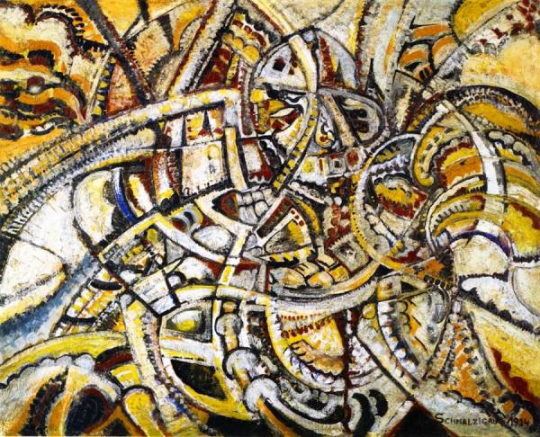 Futurist Composition by Jules Schmalzigaug