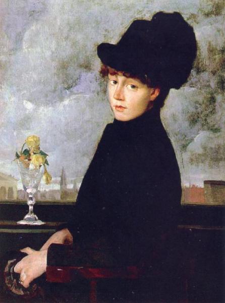 Against The Window by Julian Alden Weir