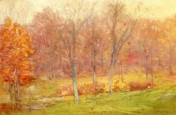 Autumn Rain by Julian Alden Weir