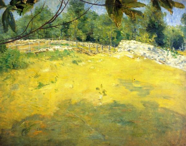 In The Shade Of A Tree by Julian Alden Weir