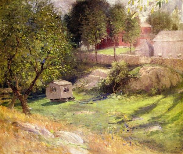 Landscape: Branchville, The Palace Car by Julian Alden Weir