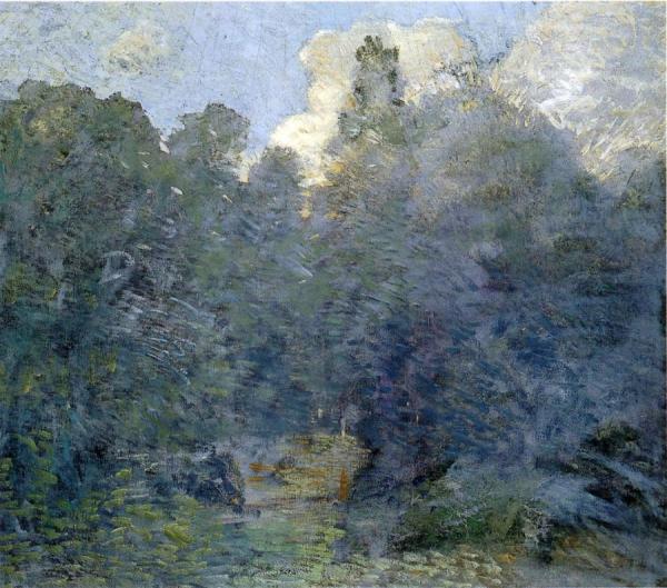 Landscape With Stone Wall, Windham by Julian Alden Weir