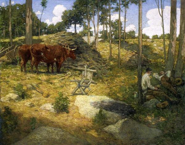 Midday Rest In New England by Julian Alden Weir