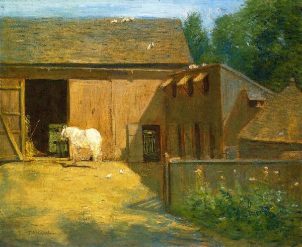 New England Barnyard by Julian Alden Weir