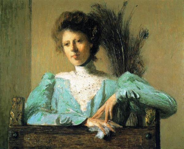 Peacock Feathers by Julian Alden Weir