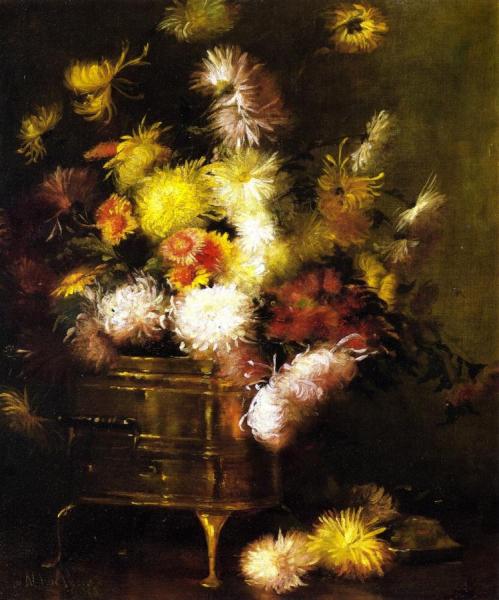 Still Life With Brass Pot by Julian Alden Weir