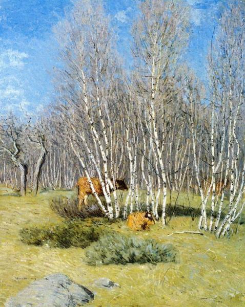 The Birches by Julian Alden Weir