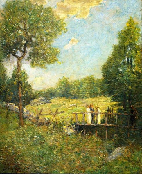 The Fishing Party by Julian Alden Weir