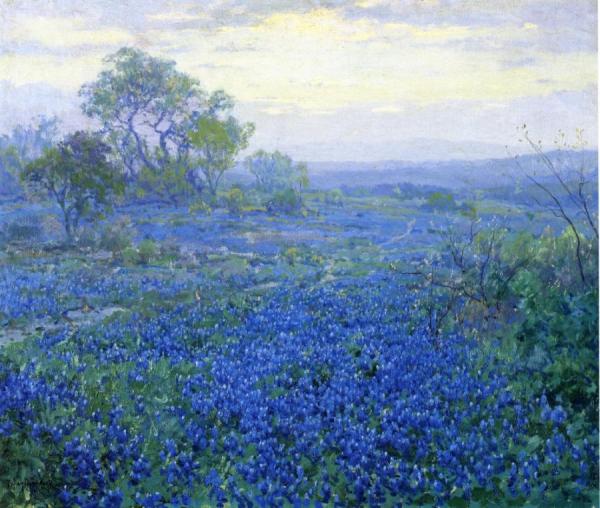 A Cloudy Day, Bluebonnets Near San Antonio, Texas by Julian Onderdonk