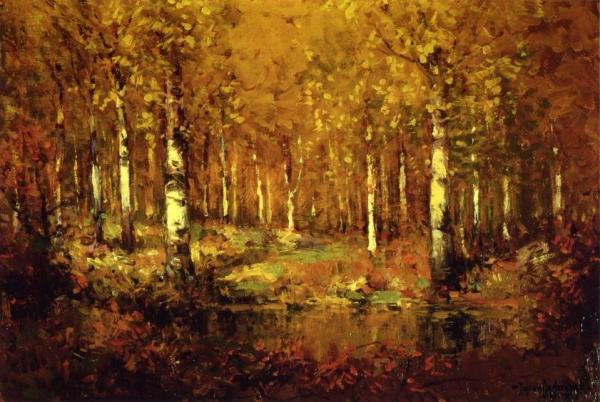 Autumn Birches, Central Park by Julian Onderdonk