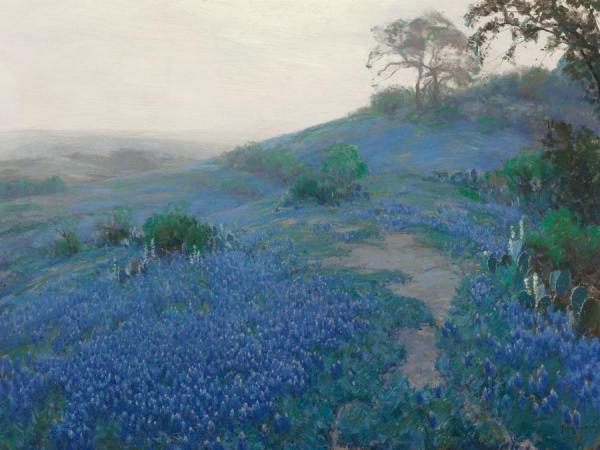 Blue Bonnet Field, Early Morning, San Antonio Texas, 1914 by Julian Onderdonk