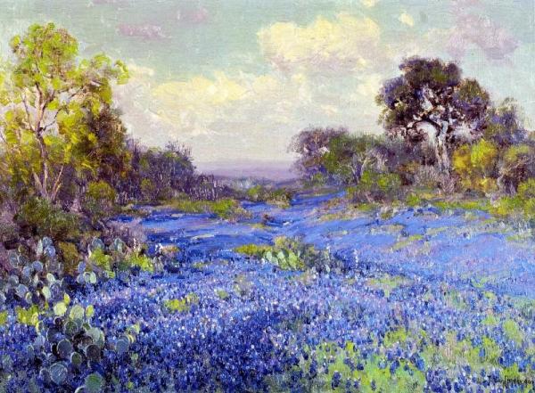 Blue Bonnets At Late Afternoon by Julian Onderdonk