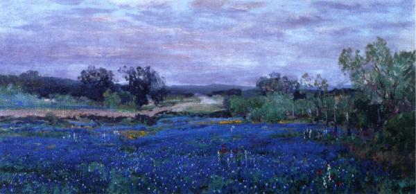 Blue Bonnets At Twilight by Julian Onderdonk