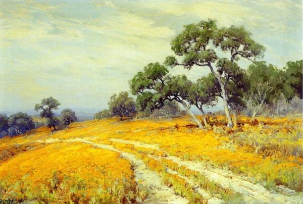 Landscape With Coreopsis by Julian Onderdonk