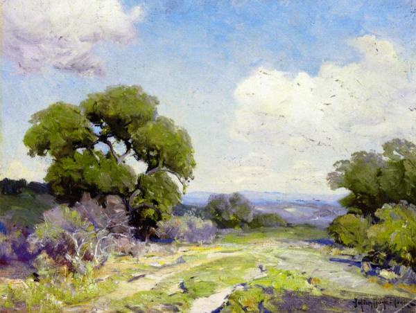 Morning In The Live Oaks, Boerne, Texas by Julian Onderdonk