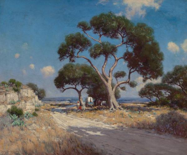 On The Old Blanco Road, Southwest Texas, 1911 by Julian Onderdonk