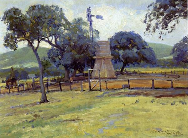 Windmill On Williams' Ranch by Julian Onderdonk