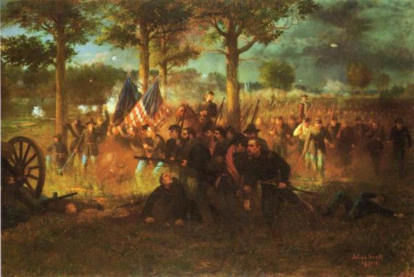 Vermont Division At The Battle Of Chancellorsville by Julian Scott