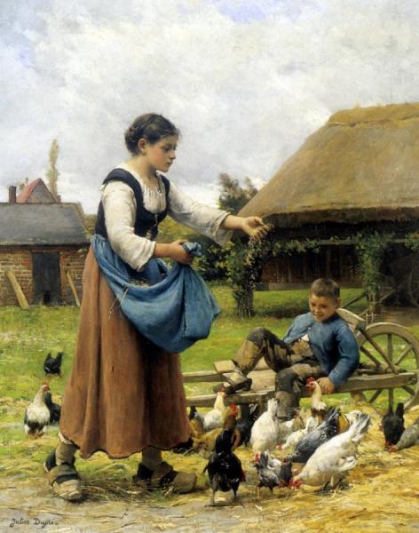 In The Farmyard by Julien Dupre