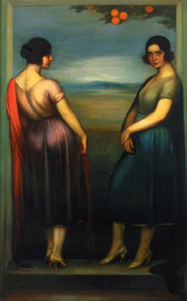 Carmen And Fuensanta by Julio Romero De Torres