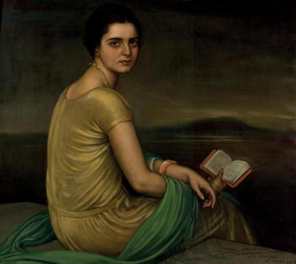 Retrato De La Señorita De Alfonso, 1924 by Julio Romero De Torres