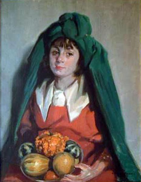 Chica Con Frutero by Julio Vila Prades