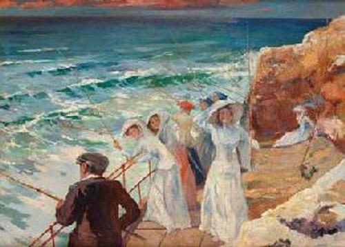 Marina Con Figuras by Julio Vila Prades