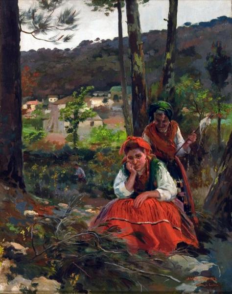 Mujeres En El Campo by Julio Vila Prades