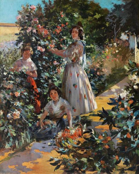 Picking Oranges by Julio Vila Prades