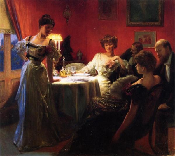 A Supper Party by Julius Leblanc Stewart