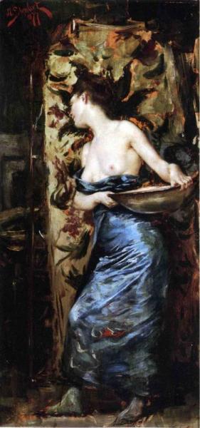 Femme Mi-nue by Julius Leblanc Stewart