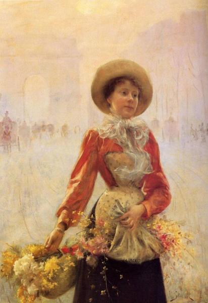 Flower Girl by Julius Leblanc Stewart
