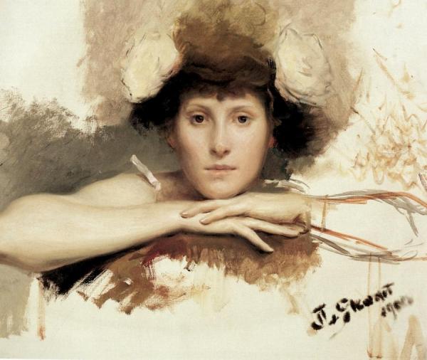 Flowers In Her Hair by Julius Leblanc Stewart