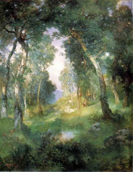 Forest Glade, Santa Barbara by Julius Leblanc Stewart