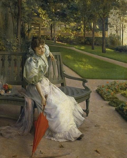 In The Garden by Julius Leblanc Stewart