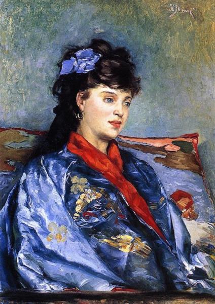 Le Kimono Boue by Julius Leblanc Stewart Oil Painting Reproductions