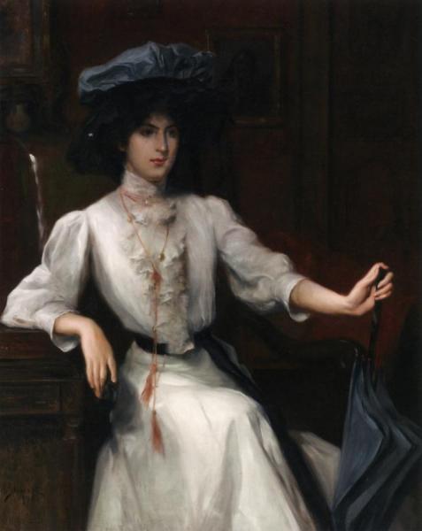 Portrait Of A Woman by Julius Leblanc Stewart