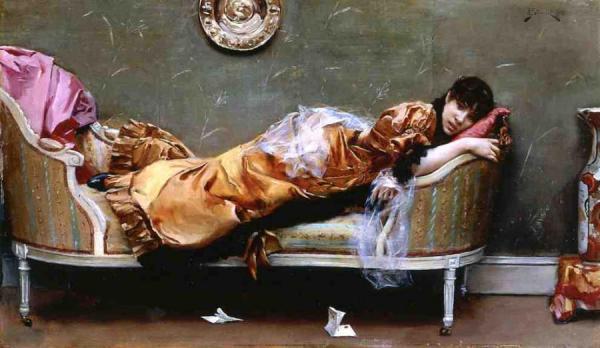 Reclining Woman by Julius Leblanc Stewart