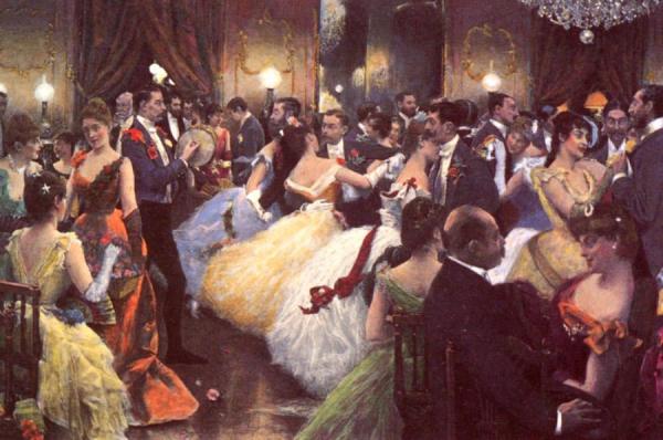 The Ball by Julius Leblanc Stewart Oil Painting Reproductions